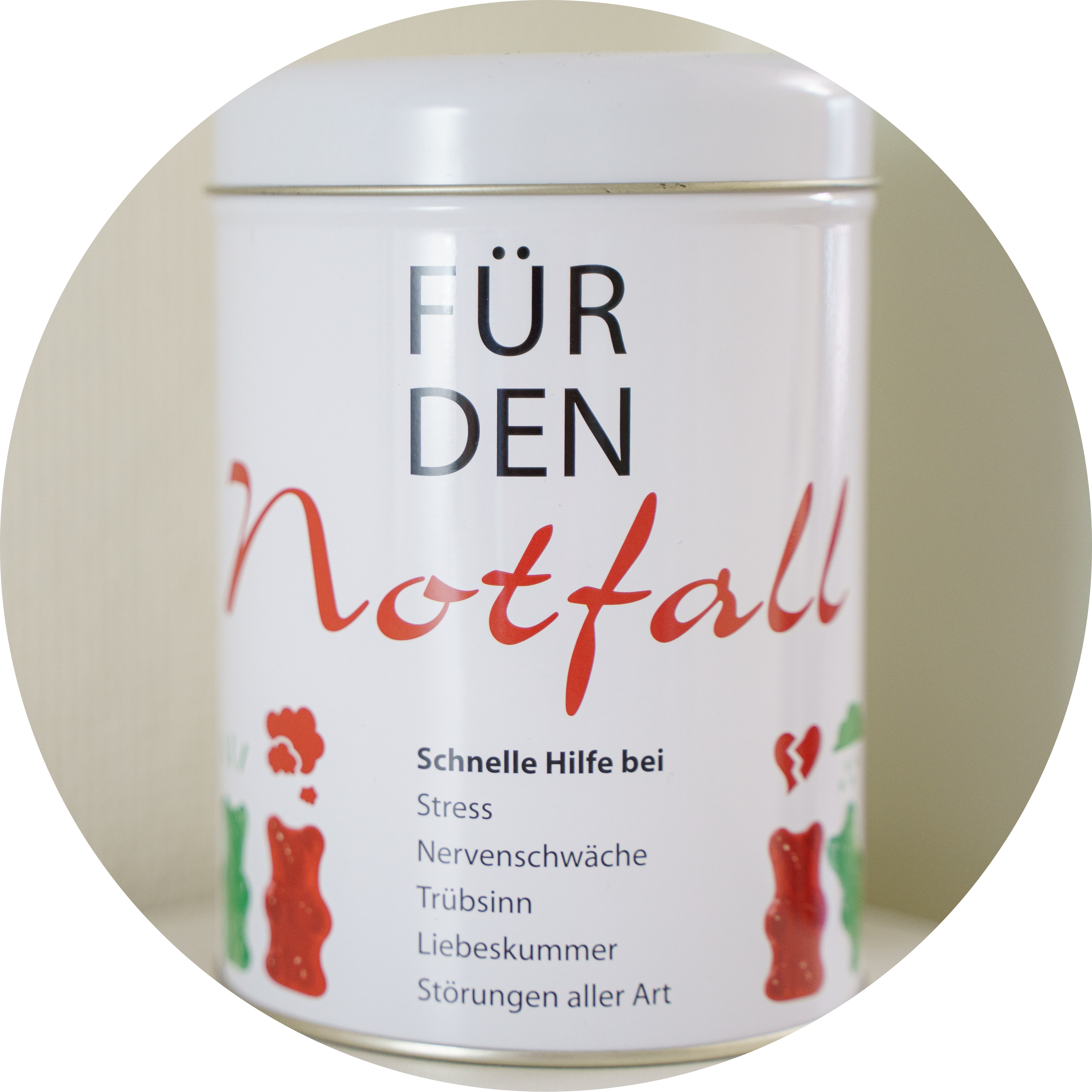 Box mit Aufschrift - Für den Notfall